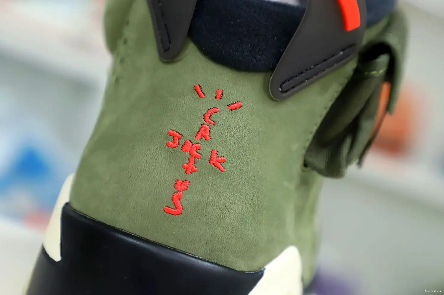 Kimikick TRAVIS RETRO JORDAN X AIR SCOTT 6 'OLIVE' 0521